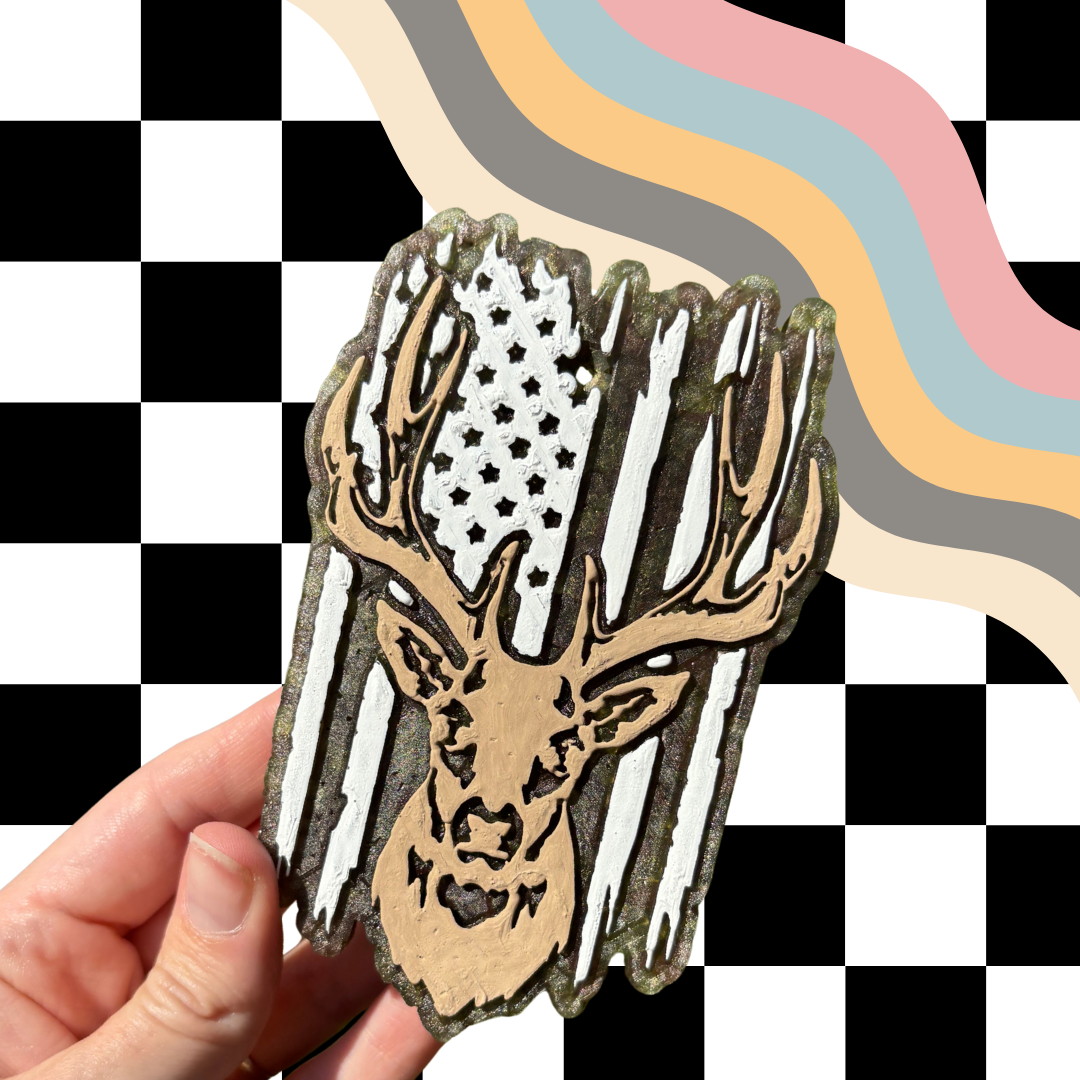 Buck American Flag