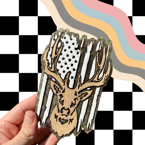 Buck American Flag