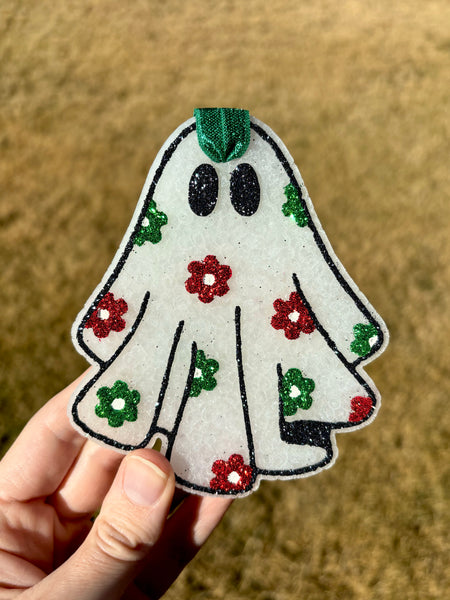 Christmas Floral Ghost