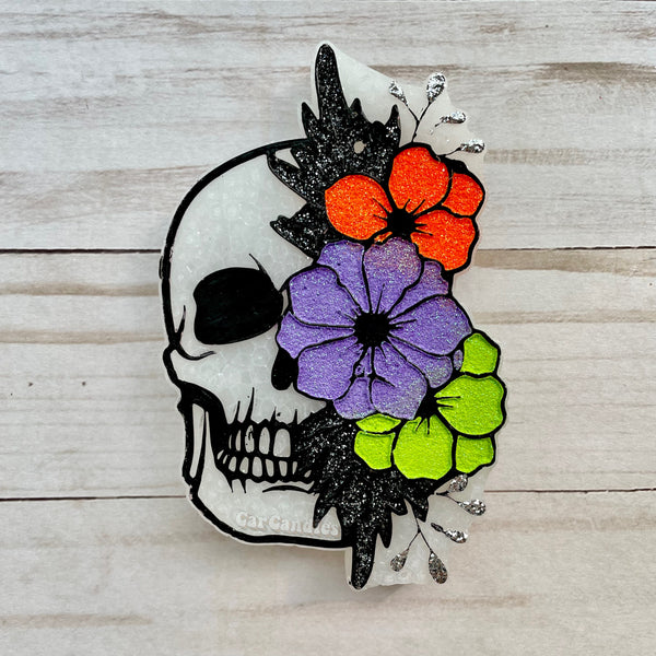 Halloween Floral Skull